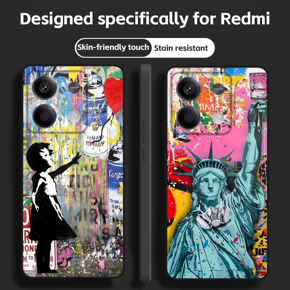 Xiaomi Phone Accessories - Etui na telefon Banksy Graffiti Art