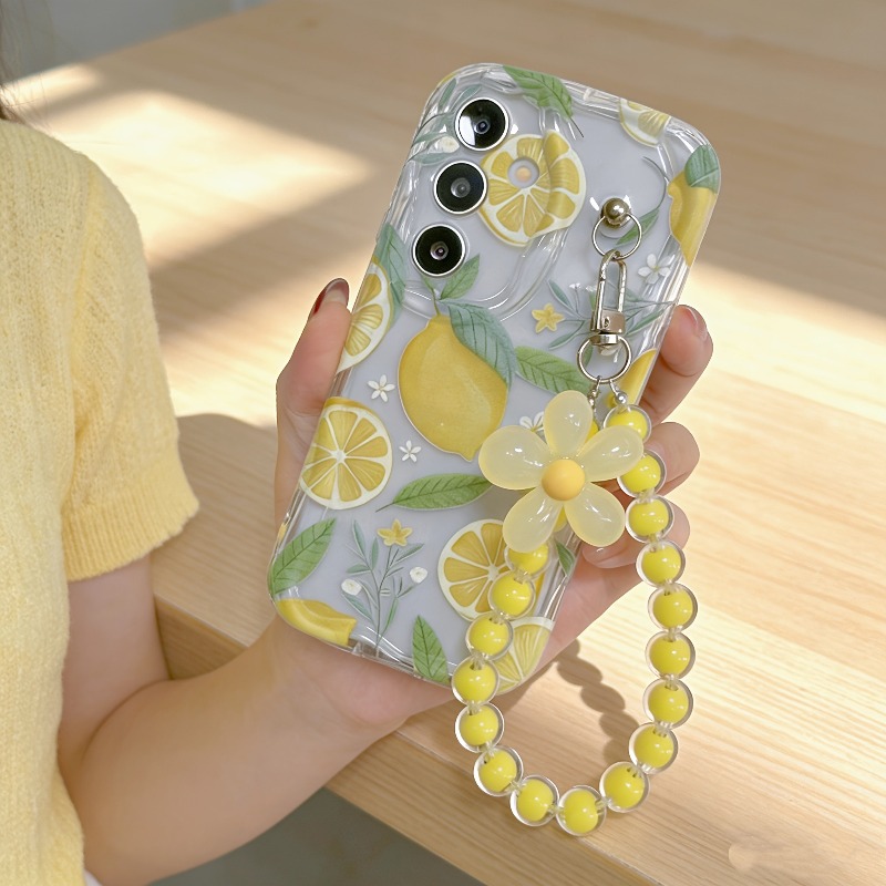 Yellow Phone Accessories - Żółte etui na telefon z motywem