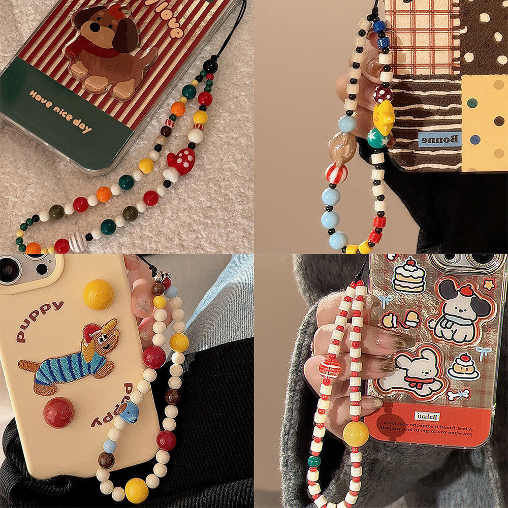 Phone Accessories For Boys - Uroczy Piesek Niedźwiedź Ser Wisiorek Zawieszka