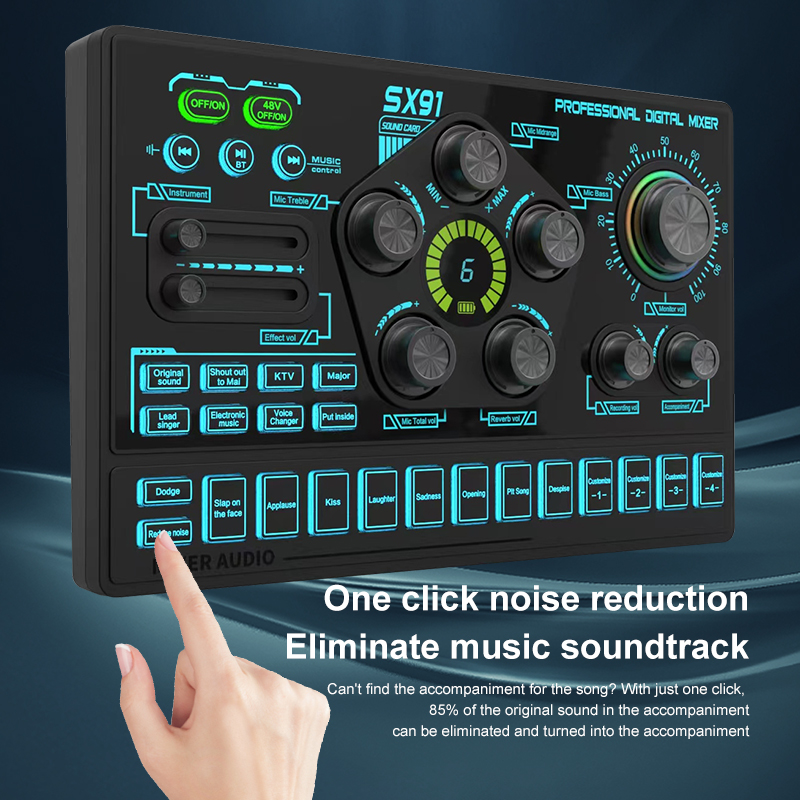 Mikser audio SX91 48 V z zmien – Gaming Controller Phone recenzja i cena