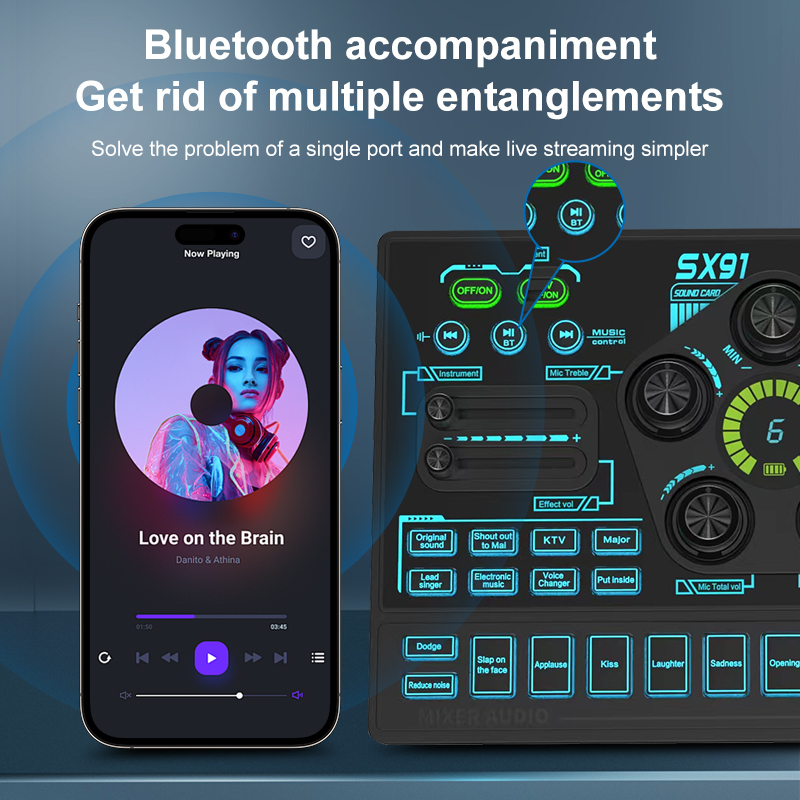 Mikser audio SX91 48 V z zmien – Gaming Controller Phone recenzja i cena