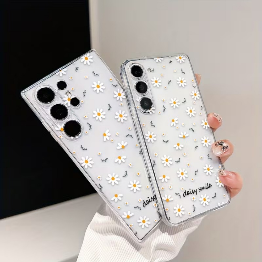 Żółto-białe kwiaty stokrotki E – Yellow Phone Accessories recenzja i cena