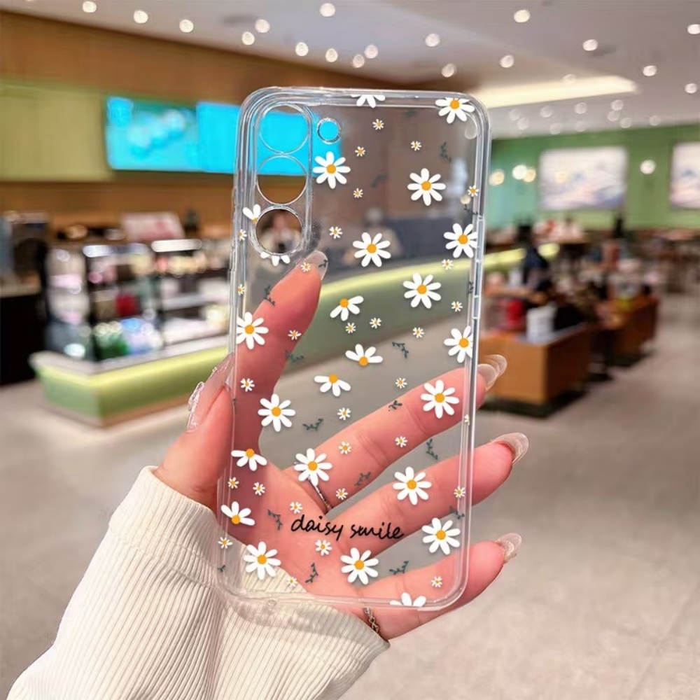 Żółto-białe kwiaty stokrotki E – Yellow Phone Accessories recenzja i cena