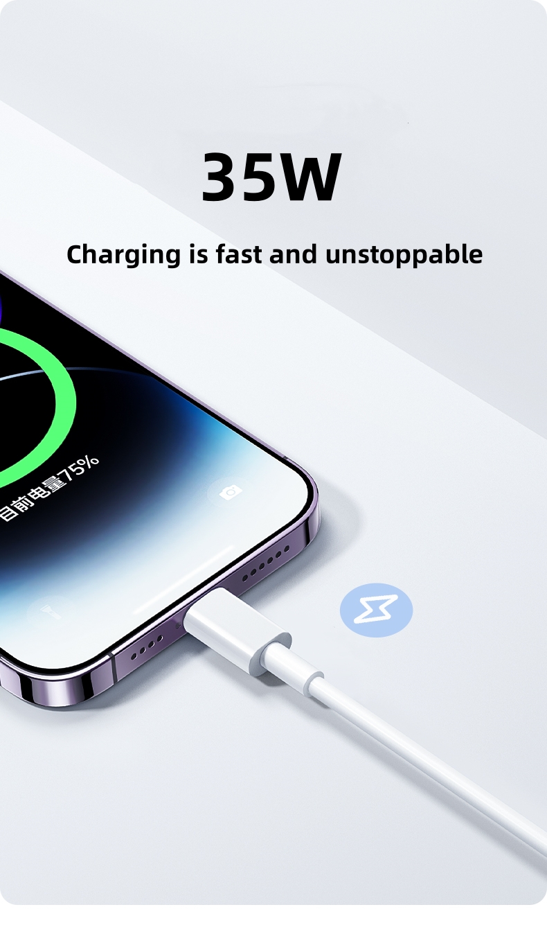 Kabel USB 35W do iPhone 14 13  – Phone Accessories Online recenzja i cena